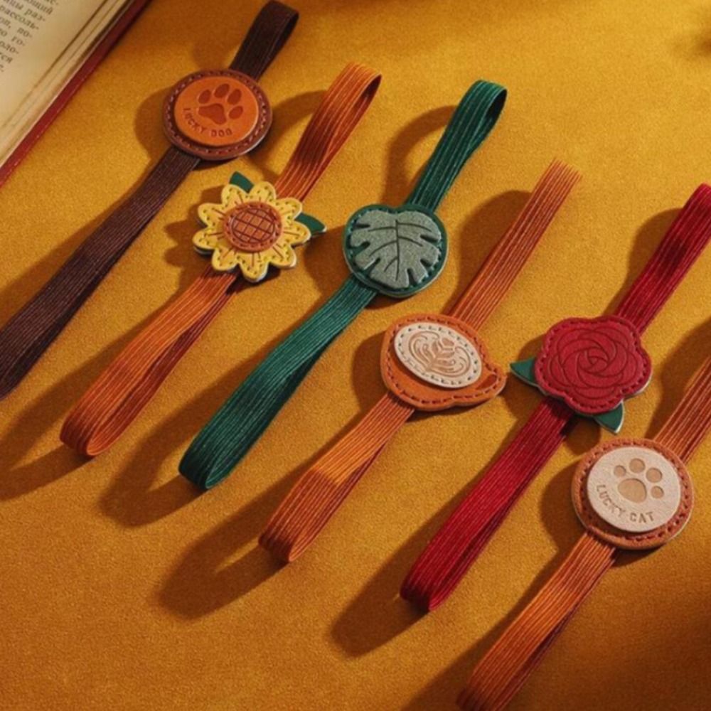 Leatherwork Books - Винтажная эластичная кожаная закладка из ПУ