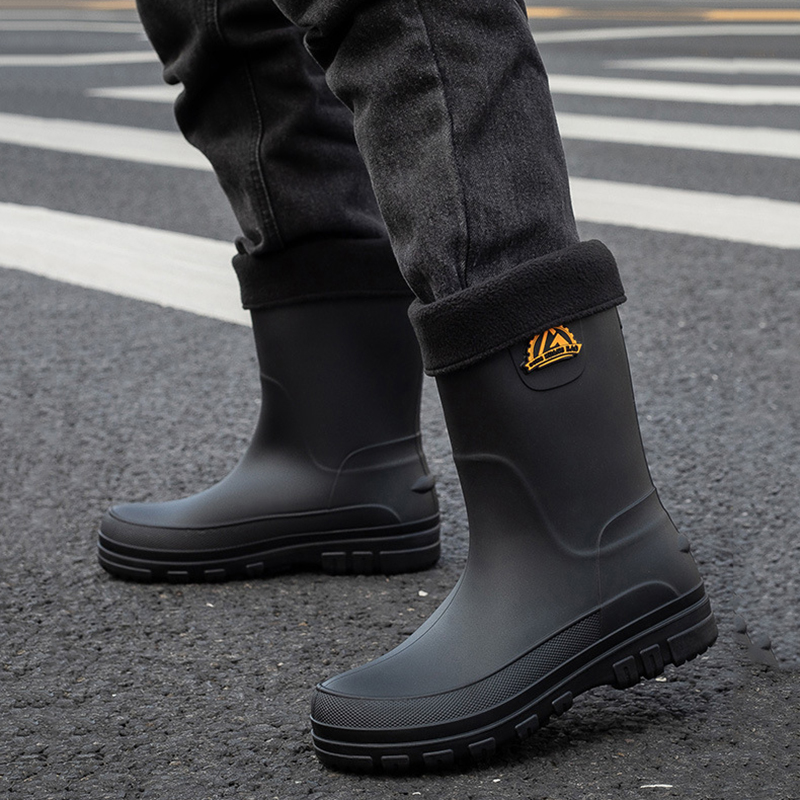 Youtube Leatherwork - Новые модные мужские резиновые ботинки на