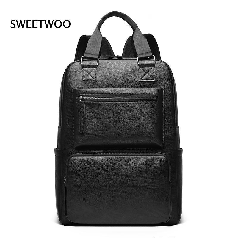 Leather Work Rucksack Mens - Мужской рюкзак для ноутбука из искусственной
