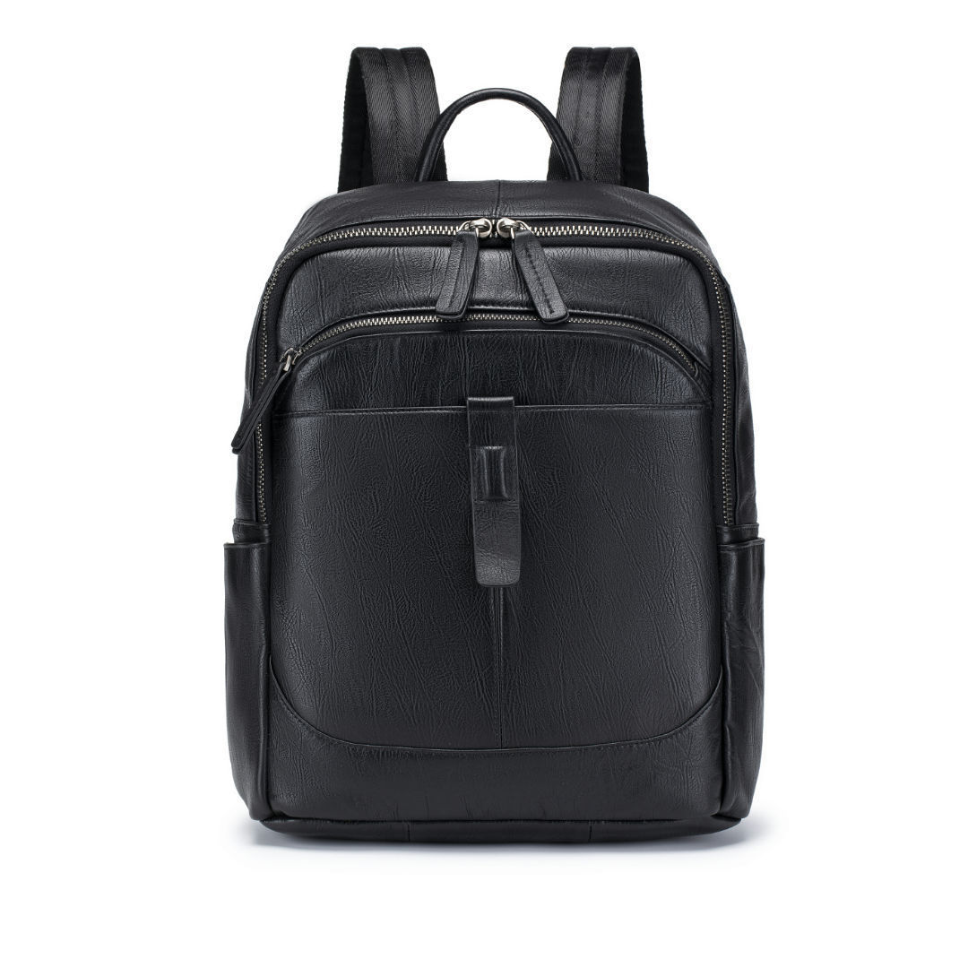 Leather Work Rucksack Mens - Черный мужской рюкзак из натуральной кожи