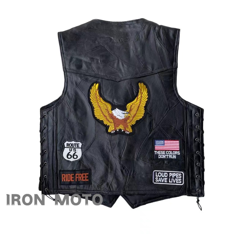 НОВЫЙ Мотоциклетный жилет для  – обзор и цена Leather Work Jacket