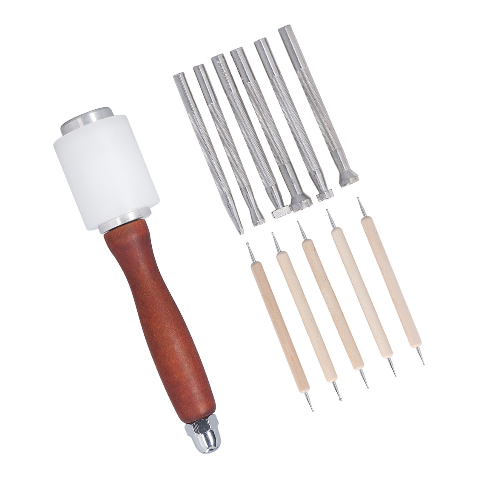 Набор из 12 инструментов для т – обзор и цена Leatherwork Hammer