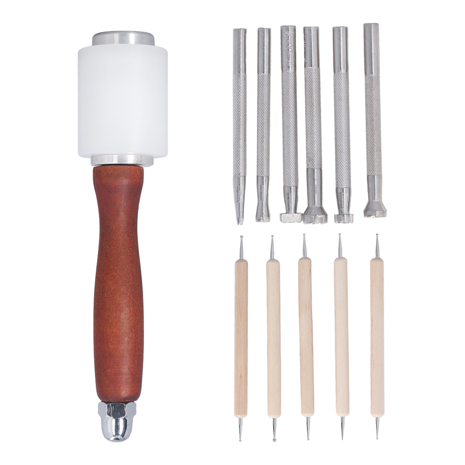 Набор из 12 инструментов для т – обзор и цена Leatherwork Hammer