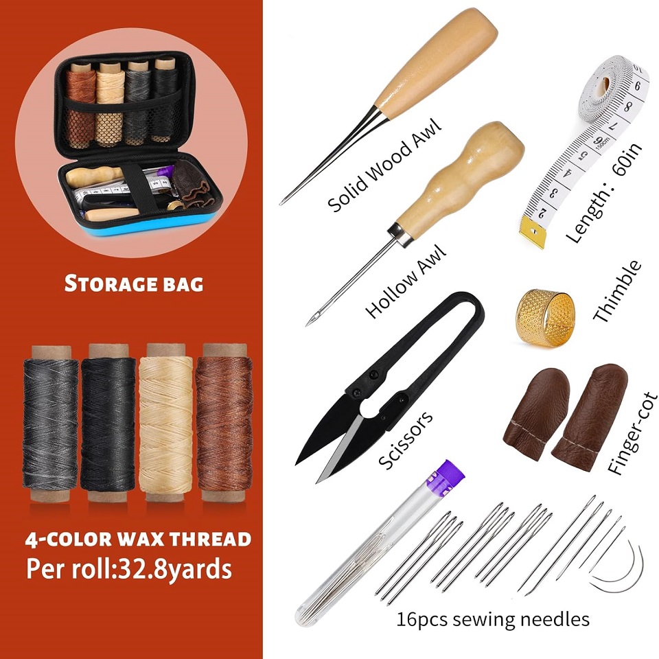 Набор инструментов для шитья к – обзор и цена Leatherwork Needles