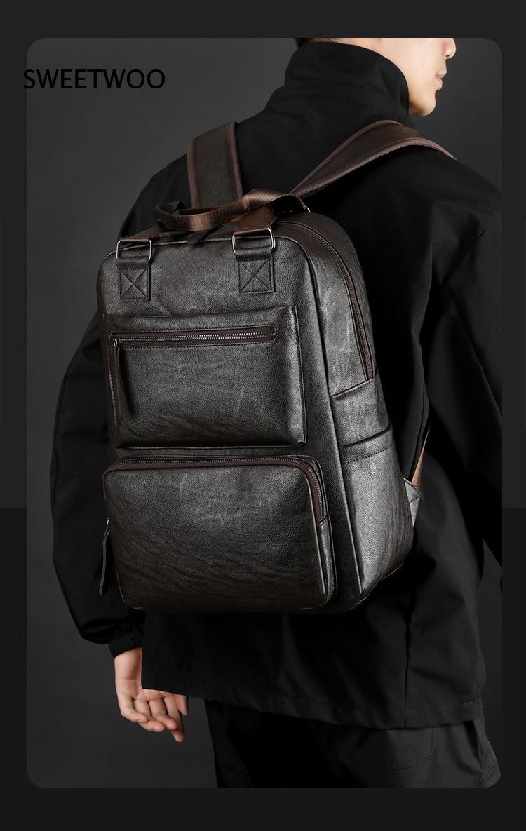 Мужской рюкзак для ноутбука из – обзор и цена Leather Work Rucksack Mens