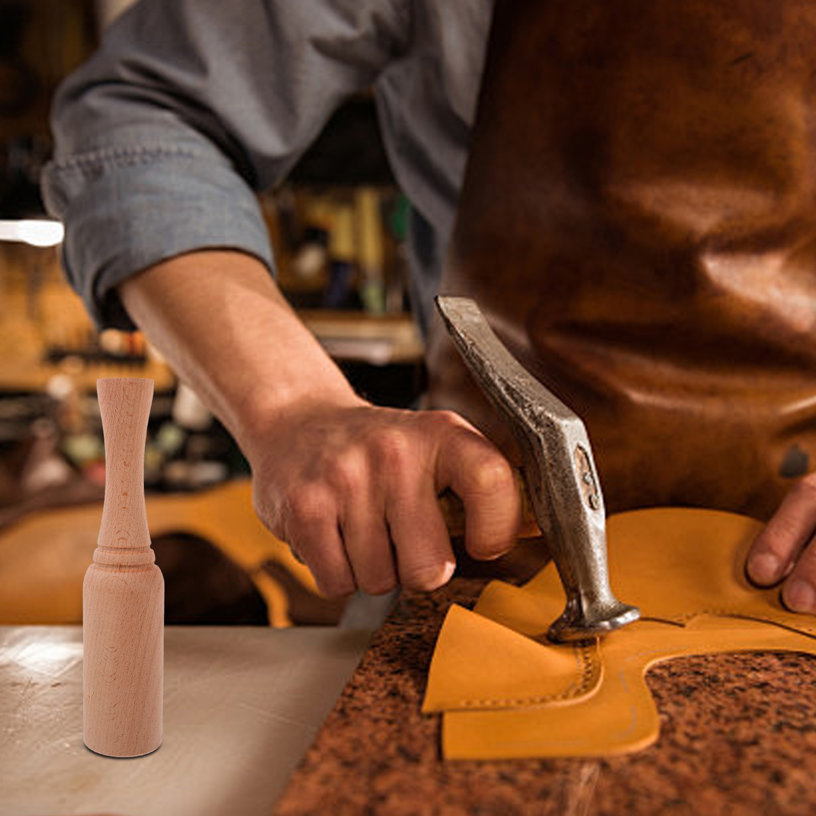 Деревянный молоток для работы  – обзор и цена Leatherwork Hammer