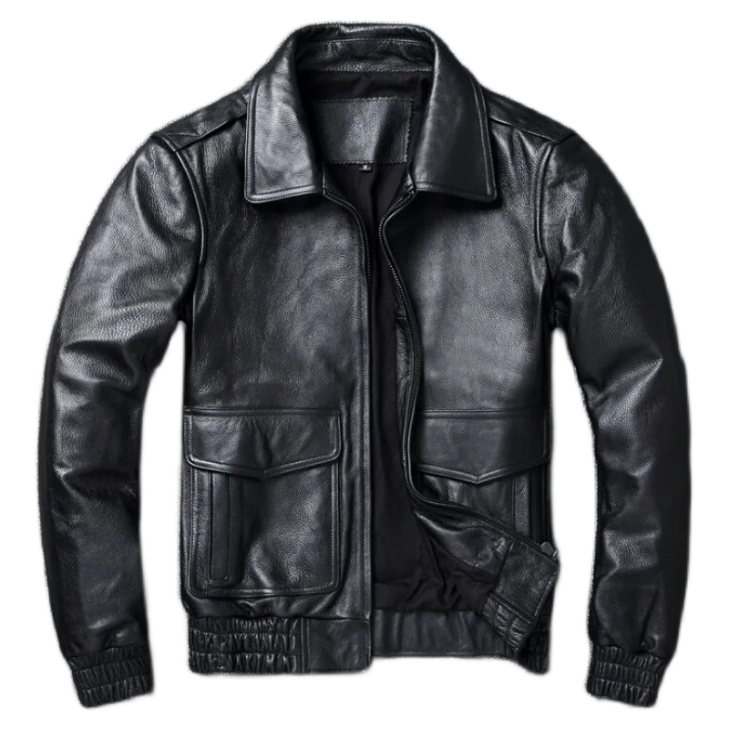 Новинка 2024, Мужская зимняя к – обзор и цена Leather Work Jacket