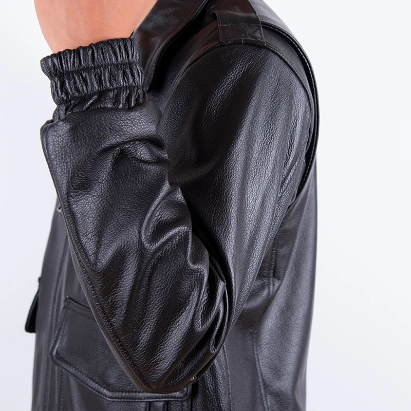 Новинка 2024, Мужская зимняя к – обзор и цена Leather Work Jacket